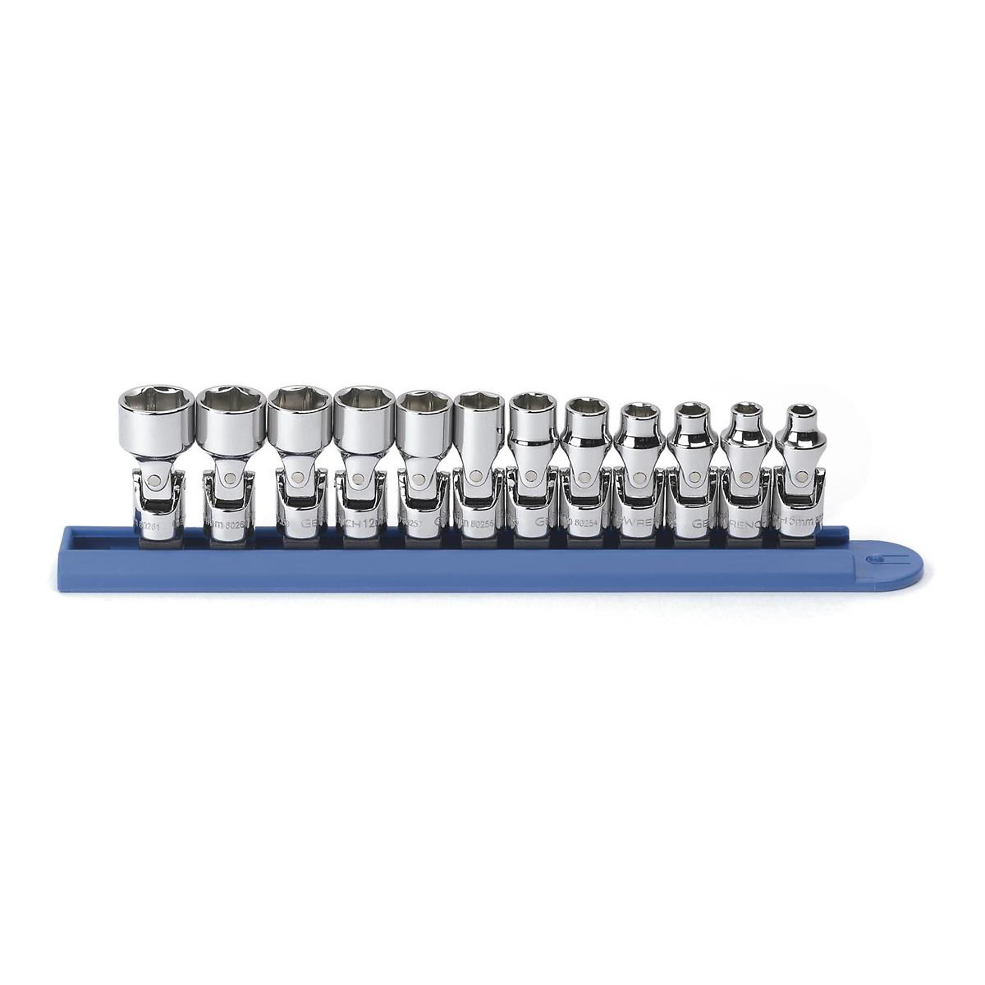 GearWrench 12-Piece 1/4in. Drive 6-Point Flex Metric Socket Set, Model# KDT80311